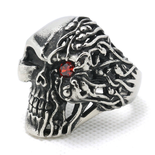 Bague Skull de Loki en Acier Durable