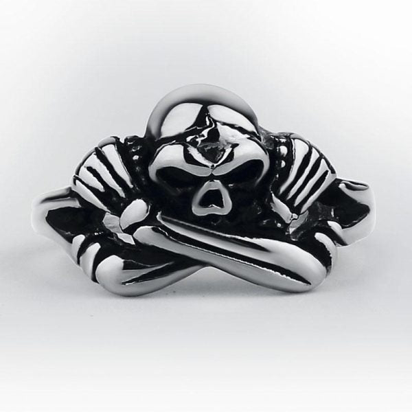 Bague Squelettique de Loki en Acier