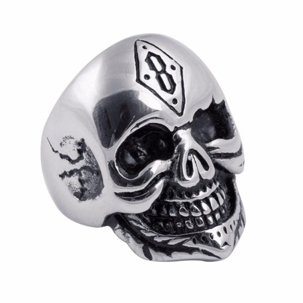 Bague Tête de Mort Runique