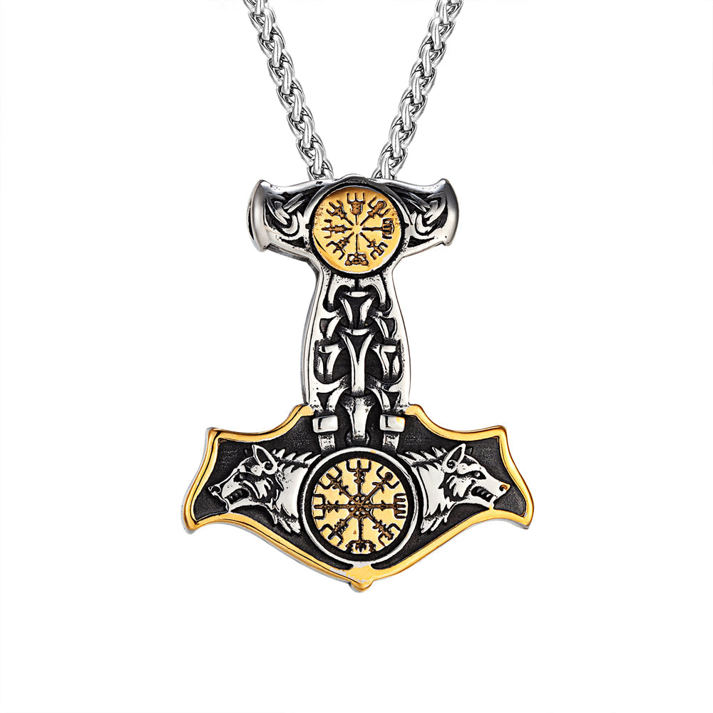 Collier Viking <br>Mjolnir et Fenrir</br> Viking Shop