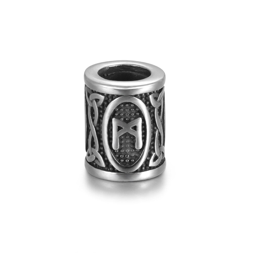 Perle En Acier <br>Rune Mannaz</br> Viking Shop