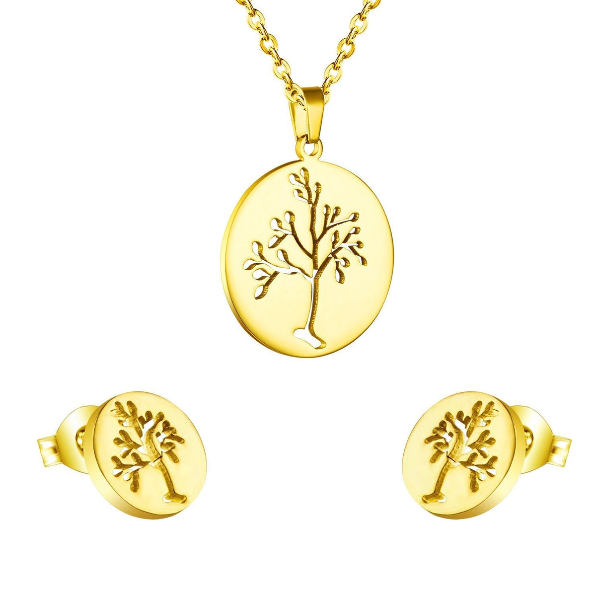 Collier & Boucles D'oreilles Viking <br>Arbre De Vie</br> Viking Shop