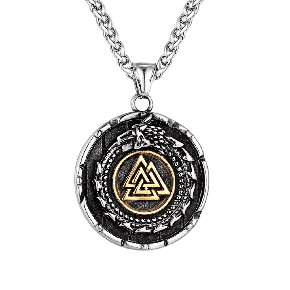 Collier Viking <br>Serpent Et Valknut</br> Viking Shop