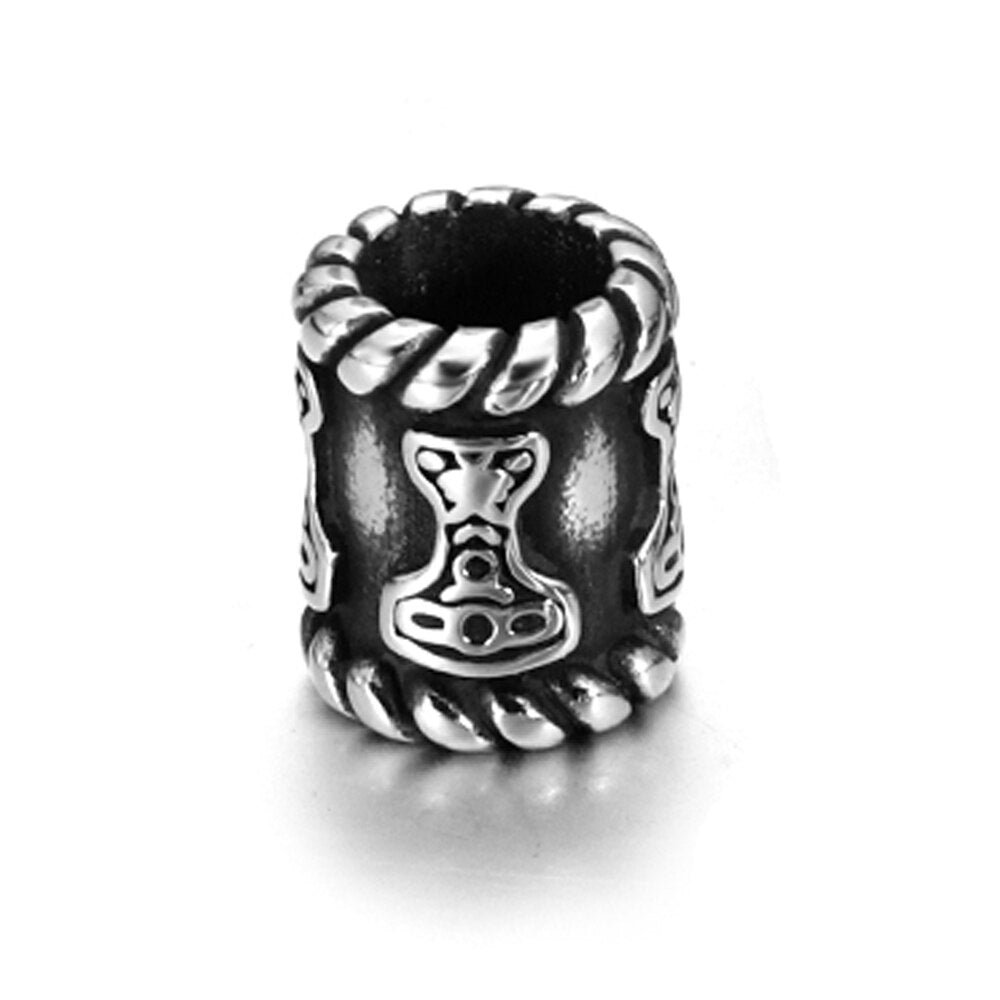 Perle En Acier <br>Rune Mjolnir</br> Viking Shop