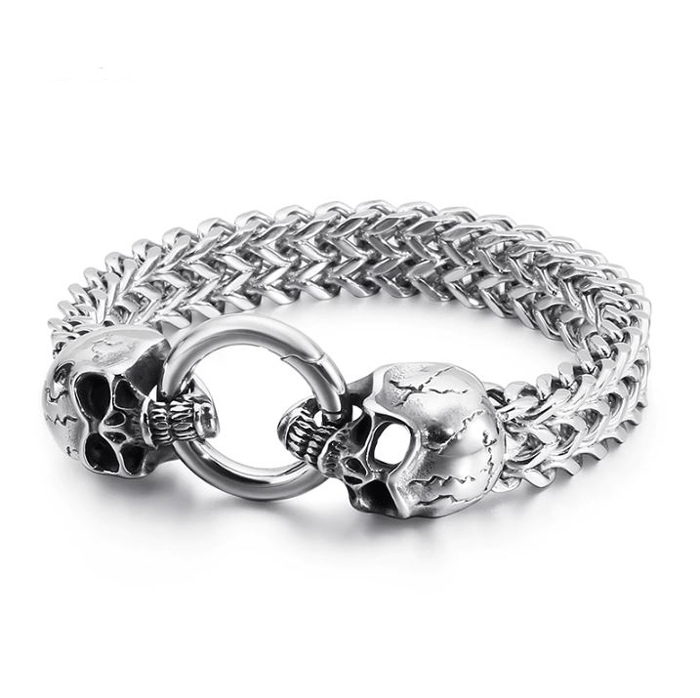Bracelet viking <br>Crâne de guerrier</br> Viking Shop
