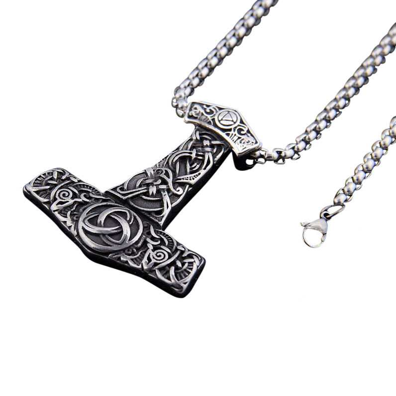 Collier viking <br>Mjolnir & Triquetra</br> Viking Shop