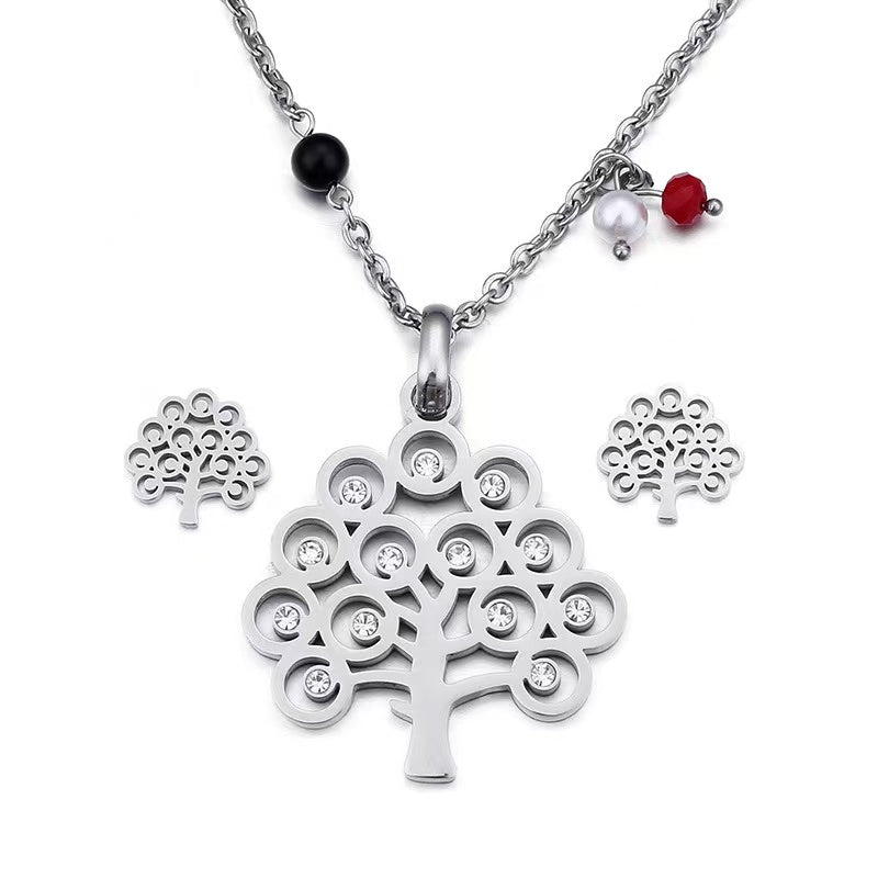 Collier & Boucles D'oreilles Viking <br>Arbre De Vie</br> Viking Shop