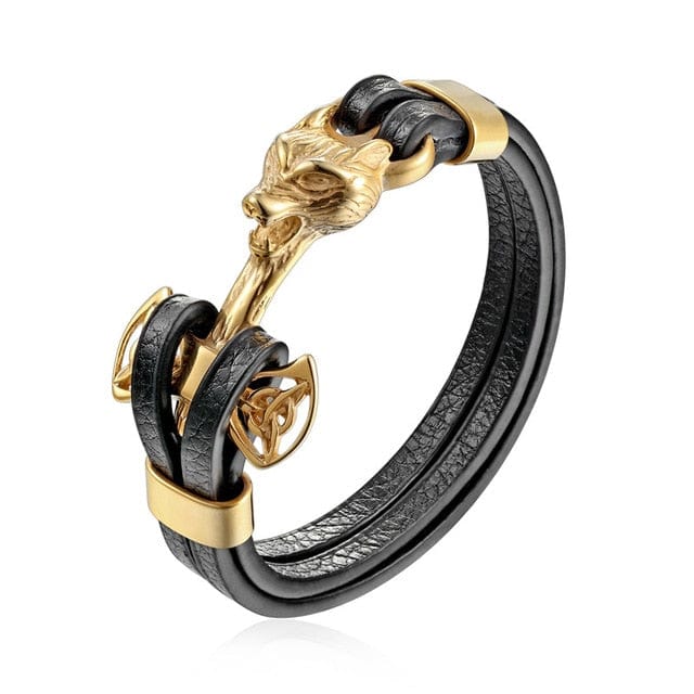 Bracelet Viking <br> Mjolnir & Fenrir</br> Viking Shop