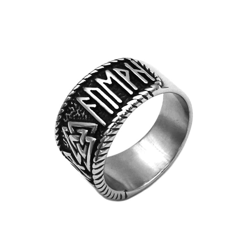Bague Viking <br>Valknut & Runes</Br> Viking Shop