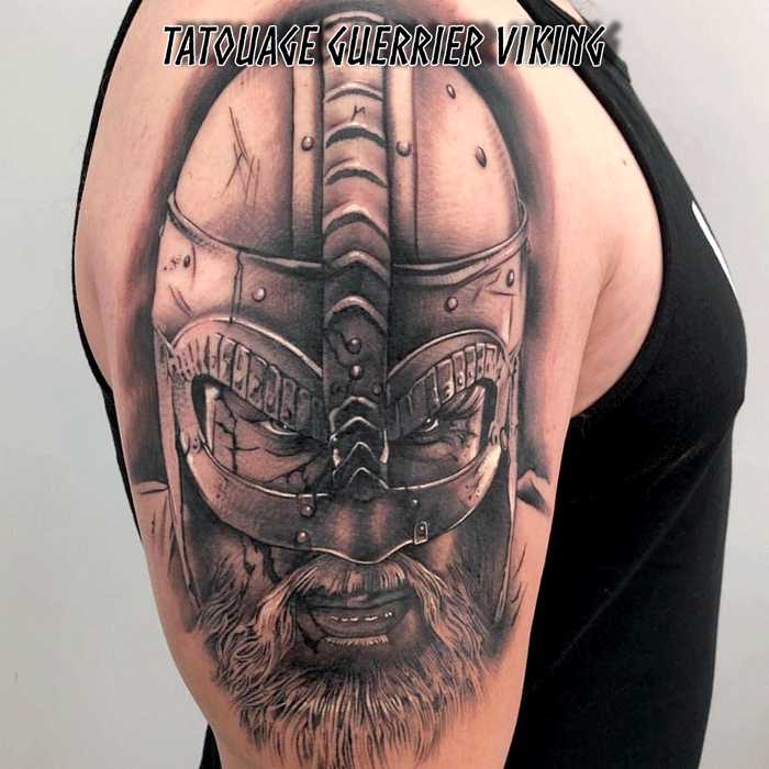 Tatouage guerrier Viking