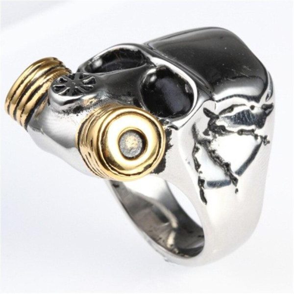 Bague Tête de Mort Cauchemar d’Acier