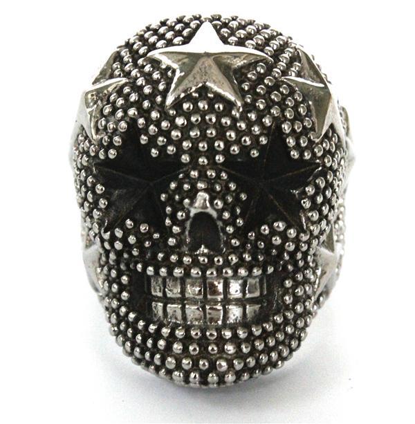 Bague Tête de Mort Étoilée