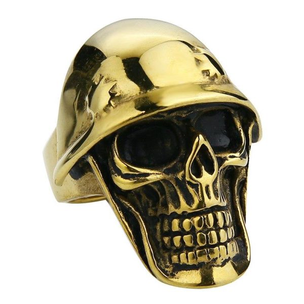 Bague Tête de Mort Helheim en Acier