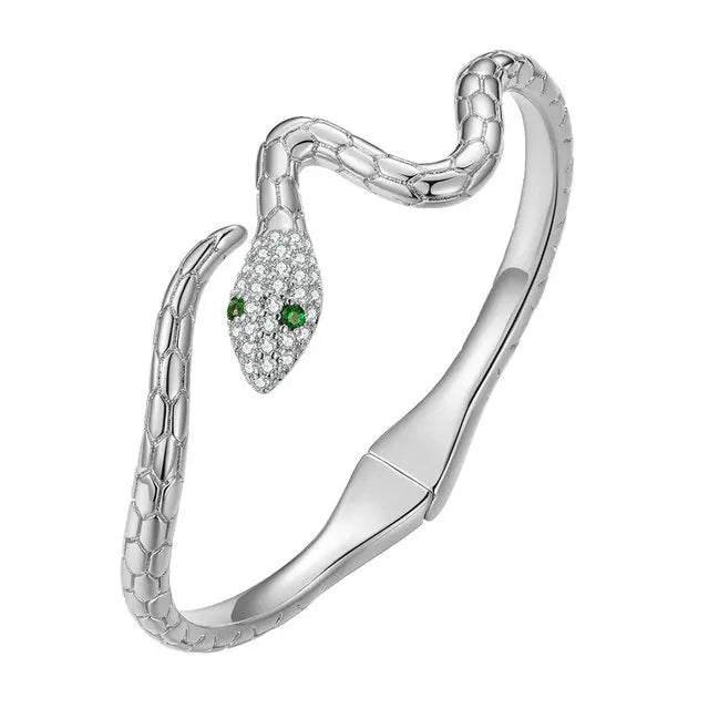 Bracelet Emprise du Serpent Argenté 