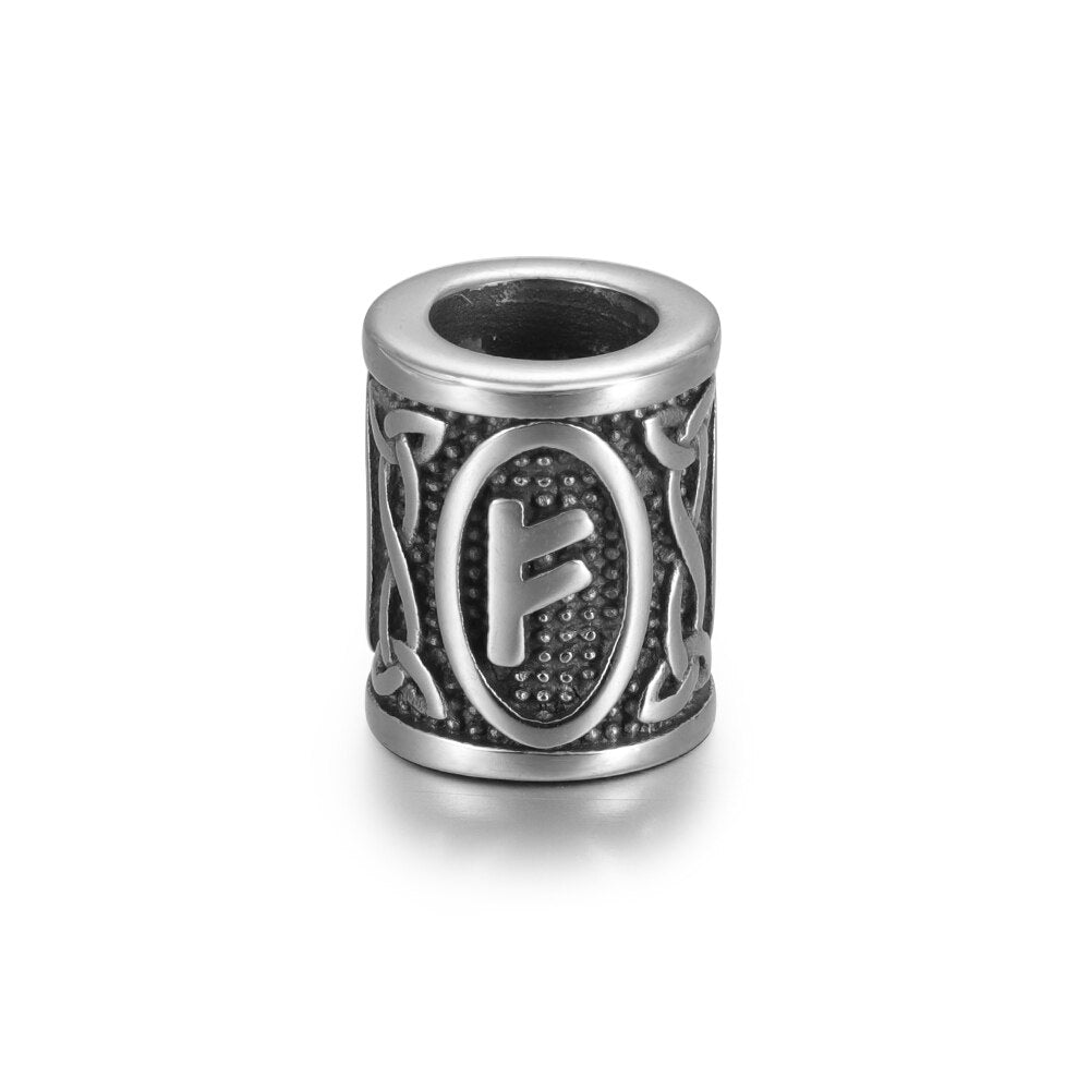 Perle En Acier <br>Rune Fehu</br> Viking Shop