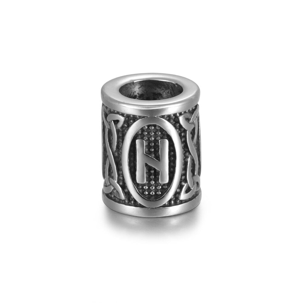 Perle En Acier <br>Rune Hagalaz</br> Viking Shop