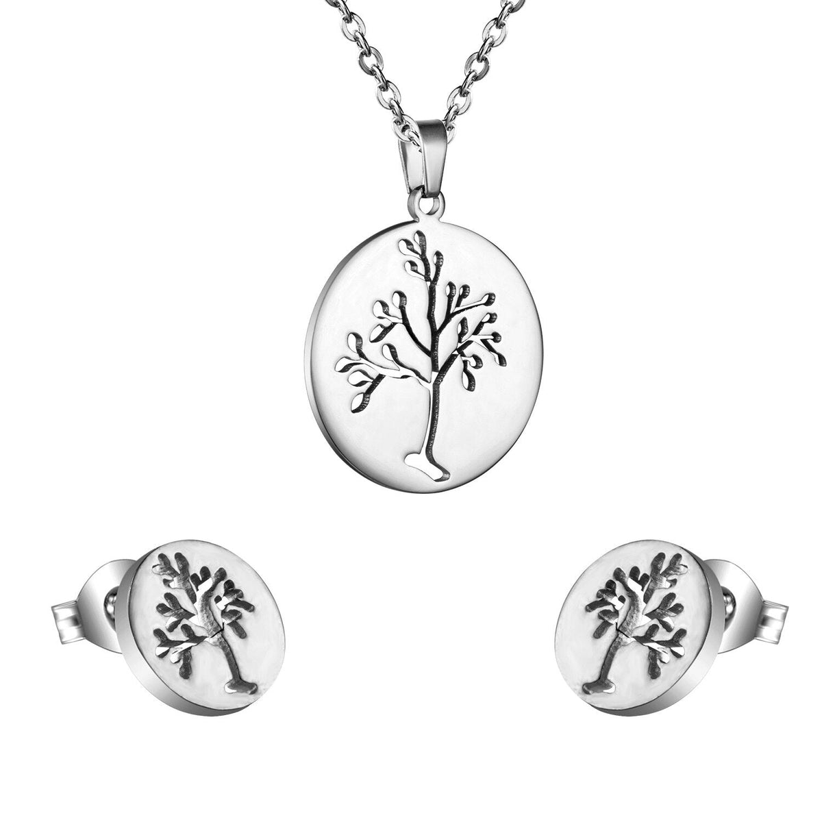 Collier & Boucles D'oreilles Viking <br>Arbre De Vie</br> Viking Shop
