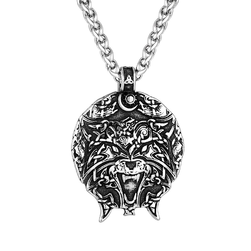 Collier Viking <br>Loup Fenrir Hurlant</br> Viking Shop