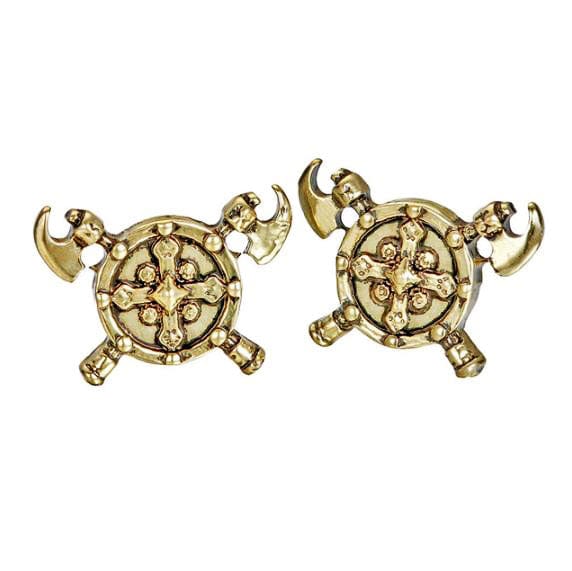 Boucles d'Oreilles <br>Bouclier</br> Viking Shop