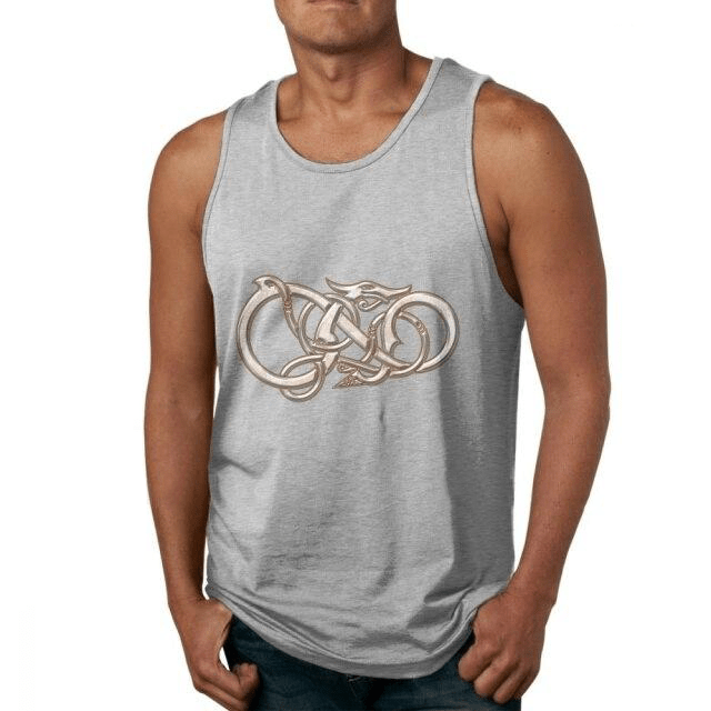 Débardeur Musculation <br>Serpent de Midgard</br> Viking Shop