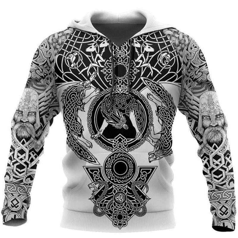 Sweat-shirt Viking <br>Odin & Fenrir</br> Viking Shop