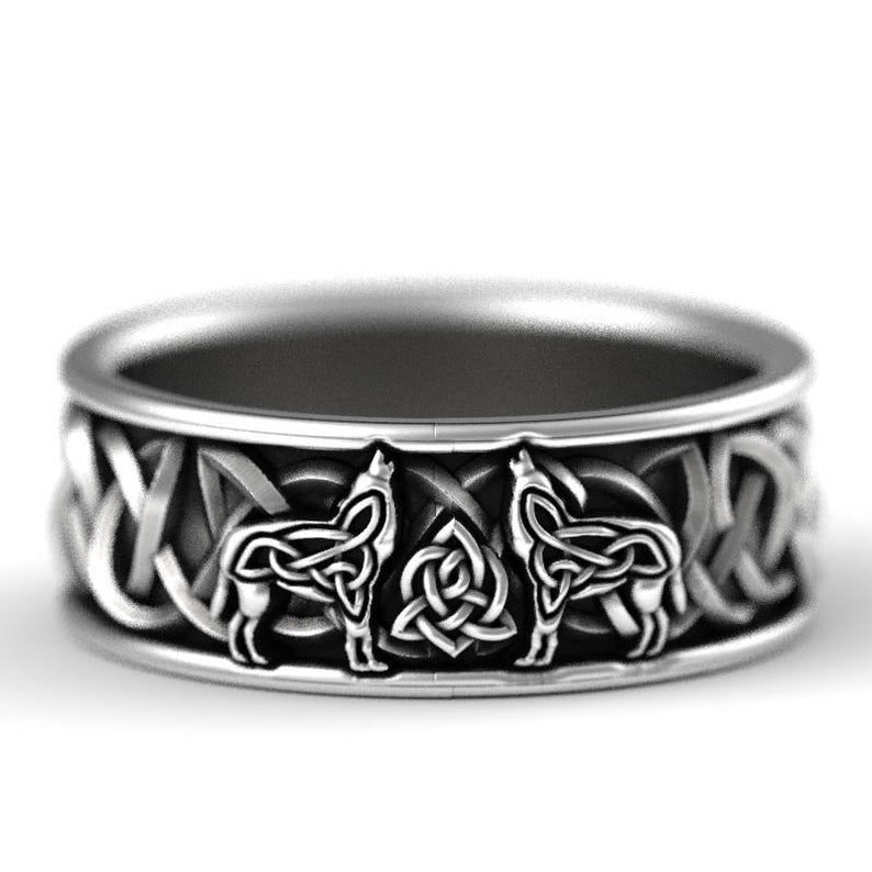 Bague Viking <br>Geri et Freki</br> Viking Shop