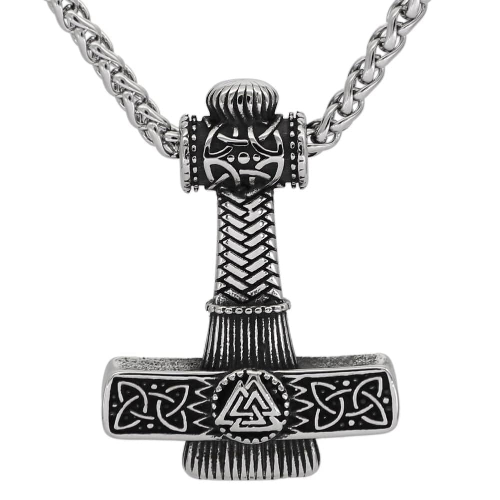 Collier Viking <br>Marteau De Thor Et Runes</br> Viking Shop