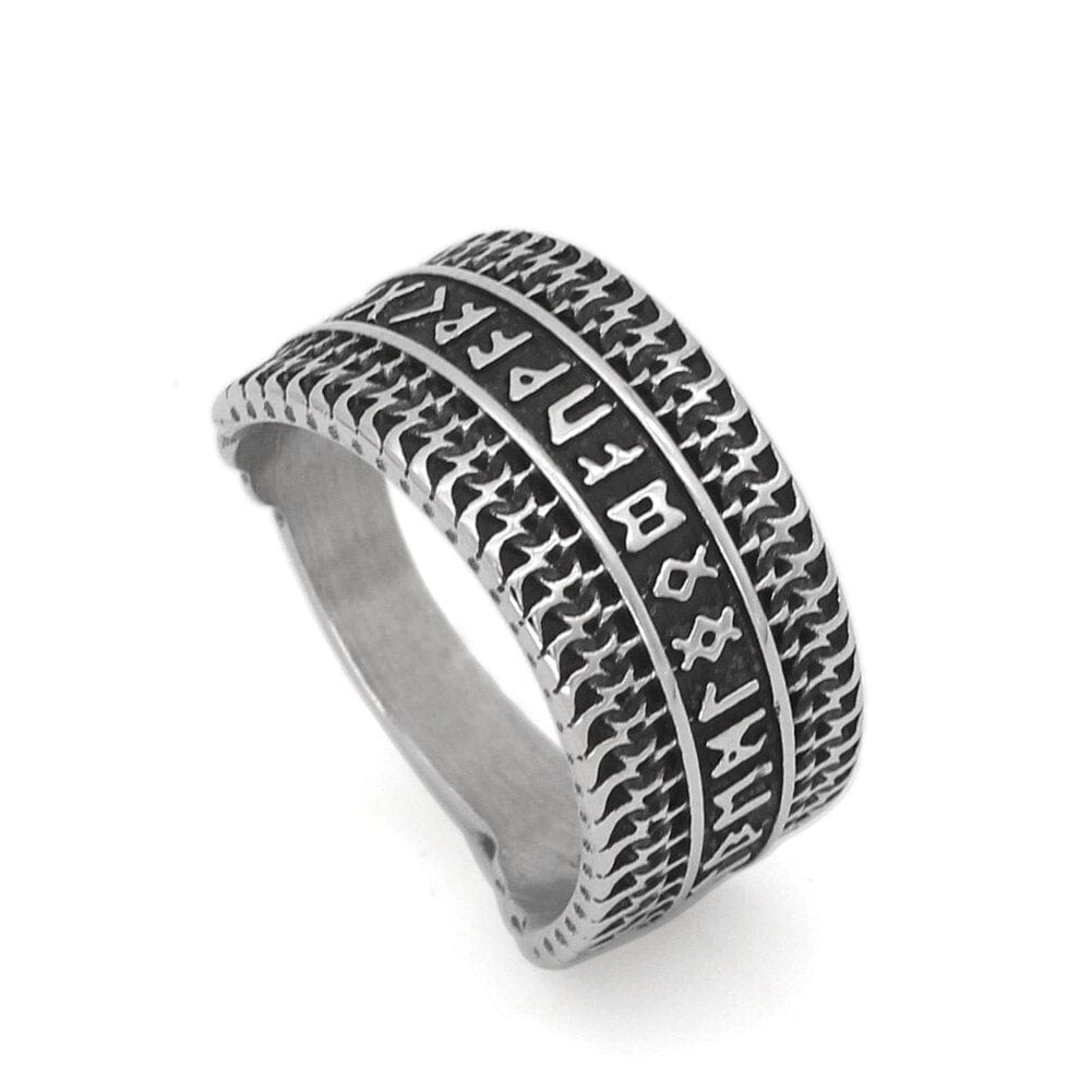 Bague Viking <br>Vieux Futhark</br> Viking Shop