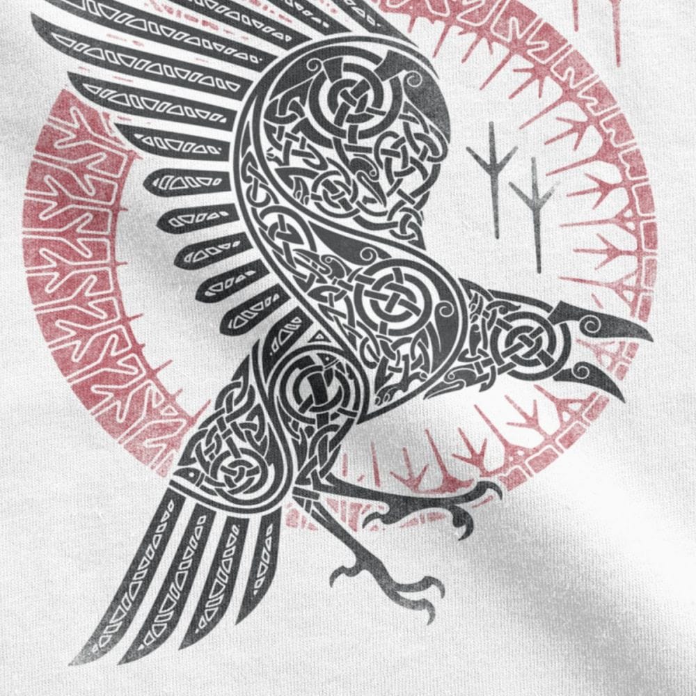 T-shirt viking corbeau